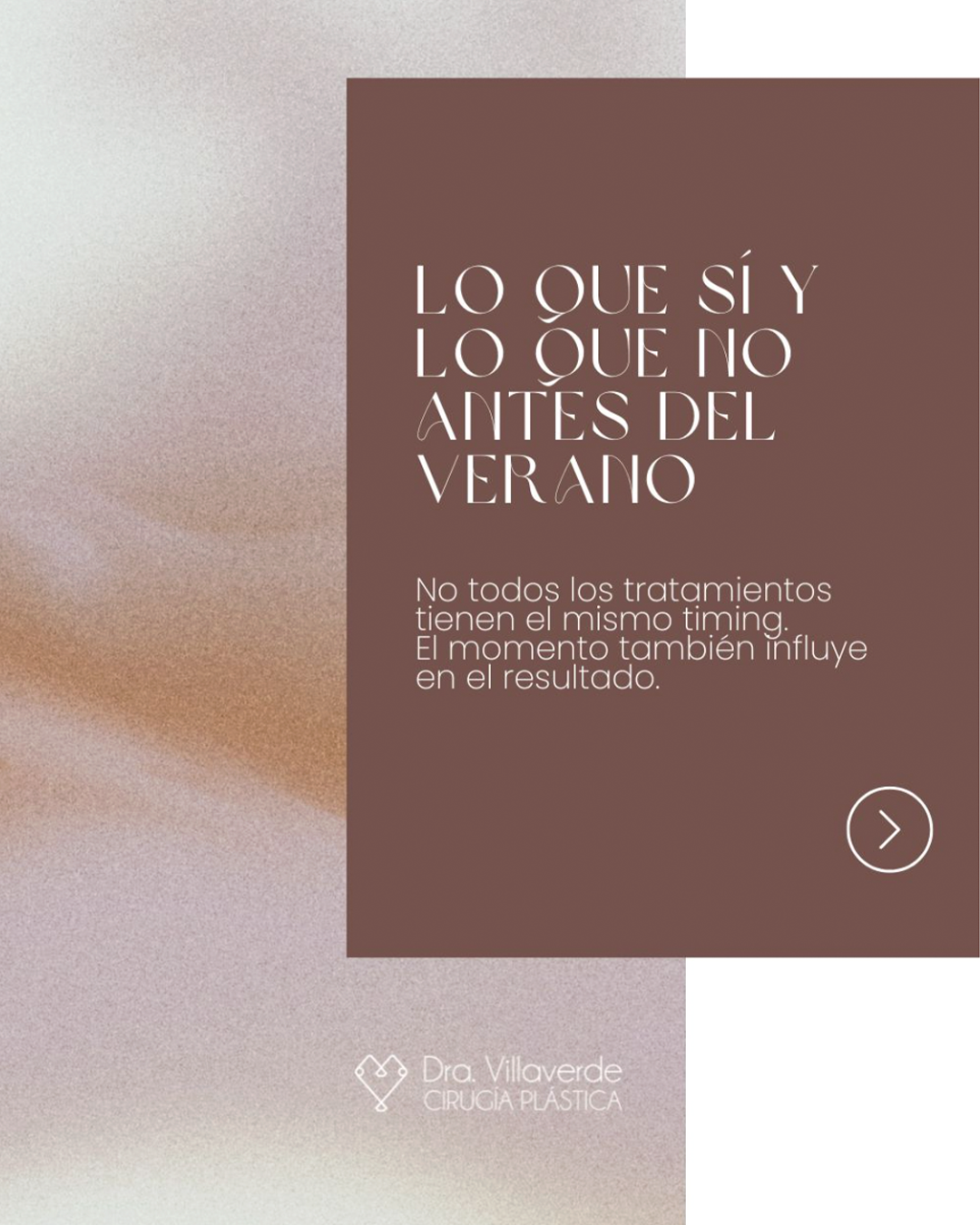 Post para feed instagram cirujana plástica